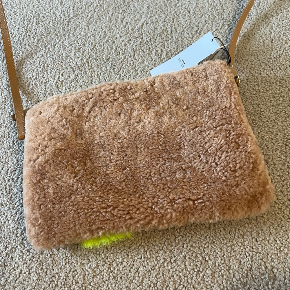 Primecut Patchwork Shearling Multicolor Bag - Picture 2 of 6